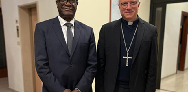 L’Arcivescovo ha incontrato il Premio Nobel Mukwege
